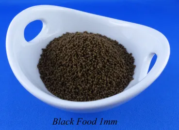 Black Food 1mm das kleine Granulat mit zusätzlichen Vitaminen für Zierfische